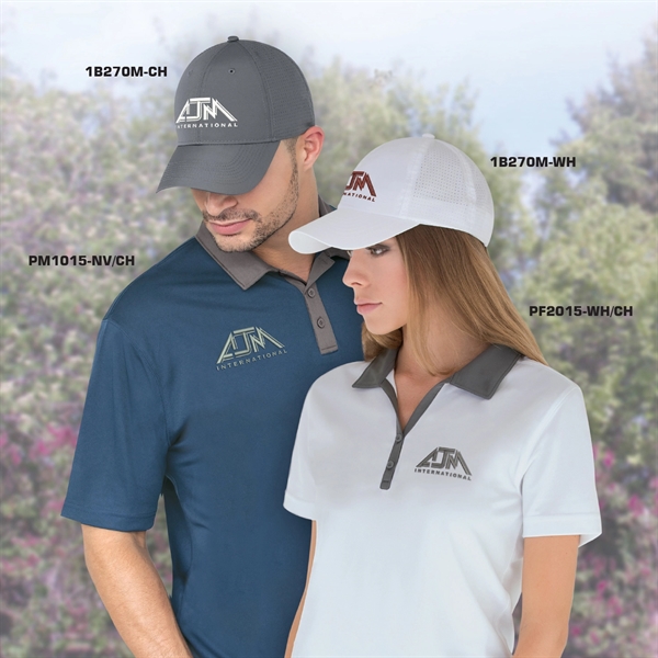 Men's Performance Two-Tone Polos - Men's Performance Two-Tone Polos - Image 8 of 17