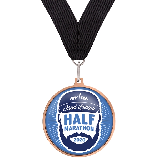 Custom Speed Medal 2.5" w/ Full Color Imprint