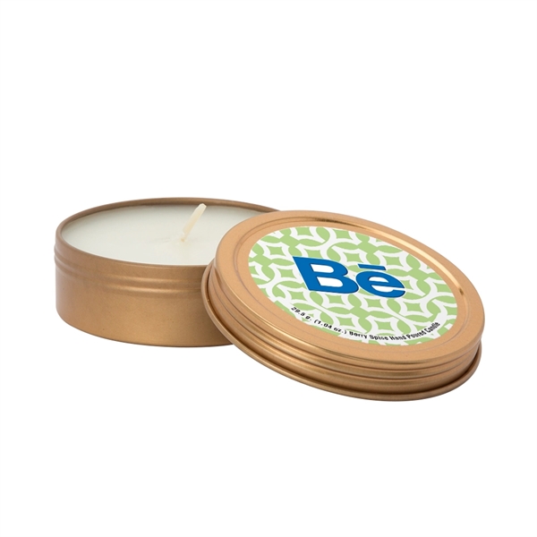 Custom 2oz. Scented Candle in Screw-Top Metal Tin