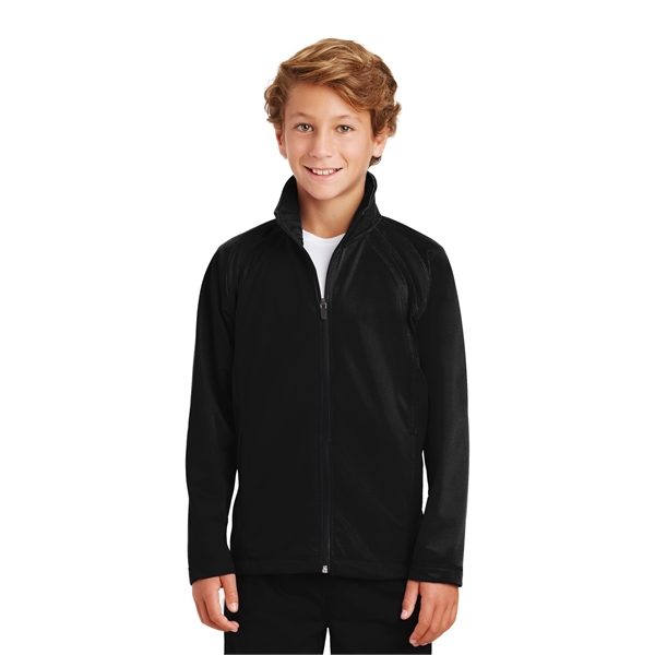 Sport-Tek Youth Tricot Track Jacket. - Sport-Tek Youth Tricot Track Jacket. - Image 17 of 20