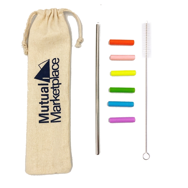 Reusable Straw w/ Cleaning Kit - Reusable Straw w/ Cleaning Kit - Image 0 of 6