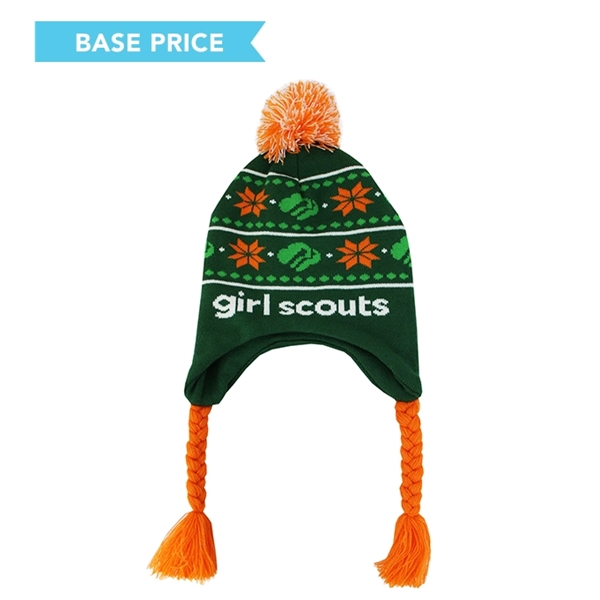 Pantone Matched Toboggan Ear Cover Beanie - Pantone Matched Toboggan Ear Cover Beanie - Image 4 of 4