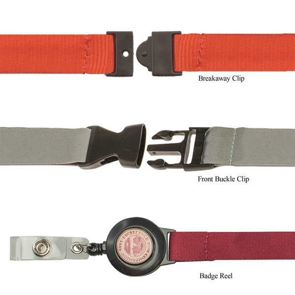 Lanyards with Woven Imprint - Lanyards with Woven Imprint - Image 2 of 7