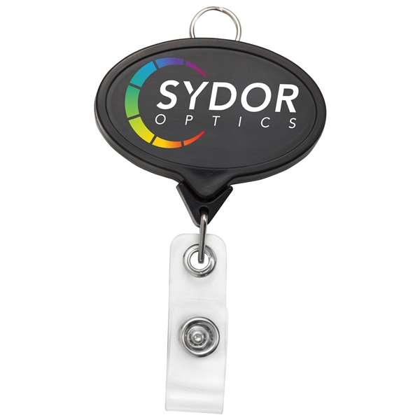 JUMBO Oval Badge Reel w/Lanyard Attachment - JUMBO Oval Badge Reel w/Lanyard Attachment - Image 3 of 6