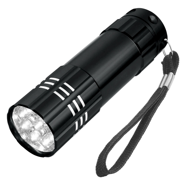 Aluminum LED Flashlight With Strap - Aluminum LED Flashlight With Strap - Image 1 of 11