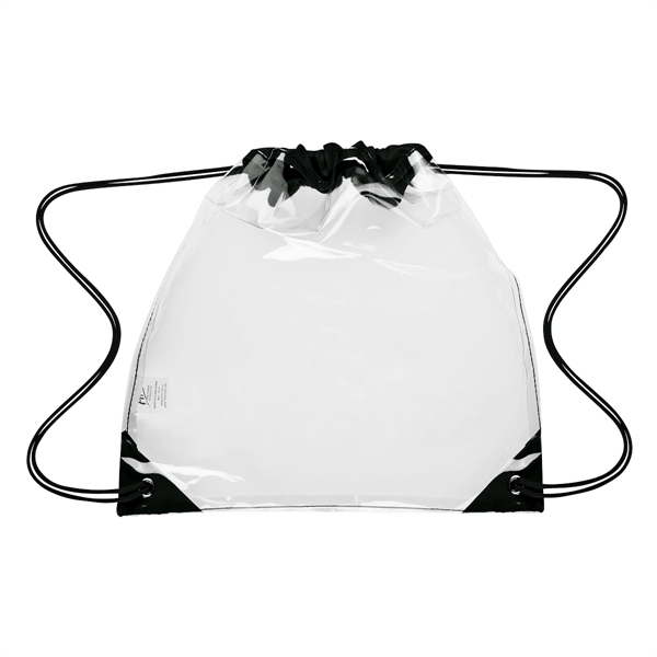 Touchdown Clear Drawstring Backpack - Touchdown Clear Drawstring Backpack - Image 5 of 11