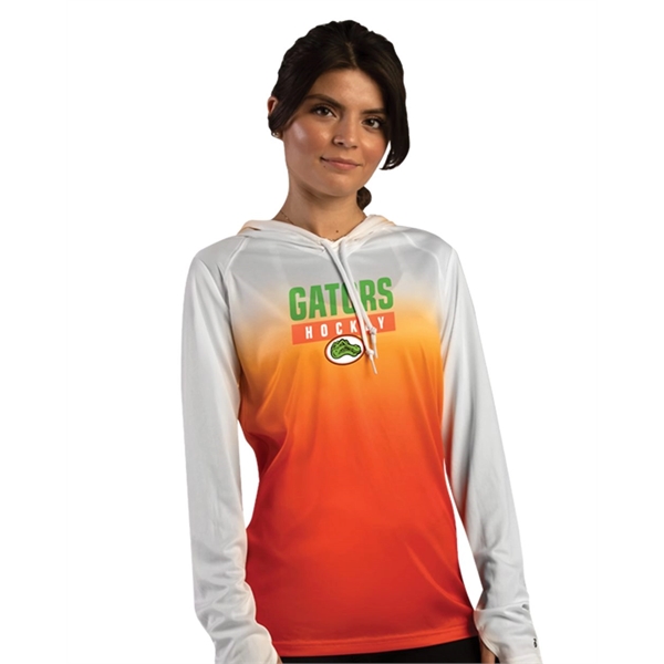 ombre long sleeve shirt women's