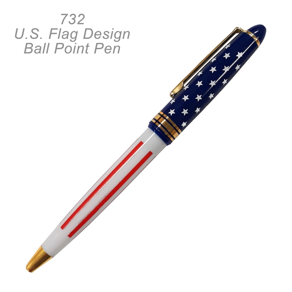 Popular US Flag Design Pens, Patriotic Ballpoint Pen - Popular US Flag Design Pens, Patriotic Ballpoint Pen - Image 1 of 1