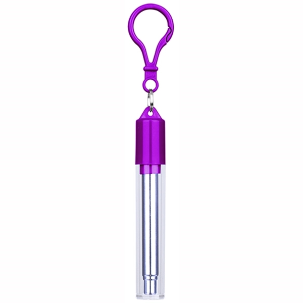Stainless Steel Straw Reusable Travel Kit - Stainless Steel Straw Reusable Travel Kit - Image 6 of 8