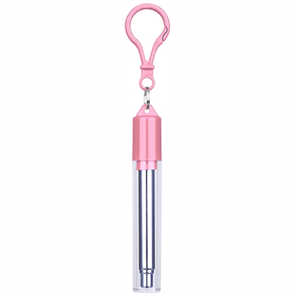 Stainless Steel Straw Reusable Travel Kit - Stainless Steel Straw Reusable Travel Kit - Image 7 of 8