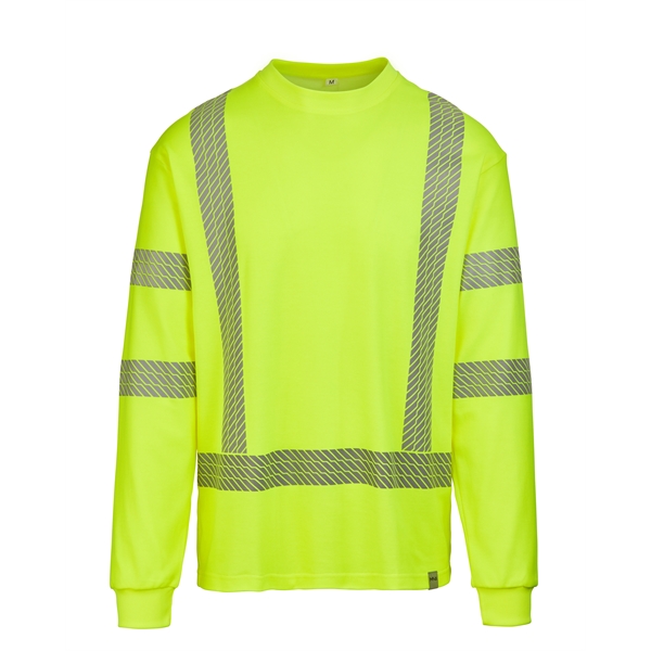 Hi-Viz ANSI Class 3 Cotton Blend LS T-Shirt - Hi-Viz ANSI Class 3 Cotton Blend LS T-Shirt - Image 0 of 2