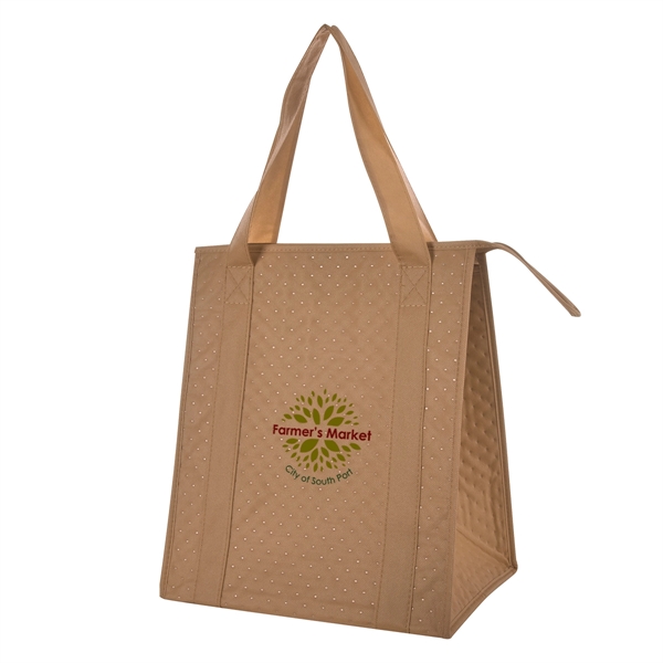 Dimples Non-Woven Cooler Tote Bag - Dimples Non-Woven Cooler Tote Bag - Image 13 of 27