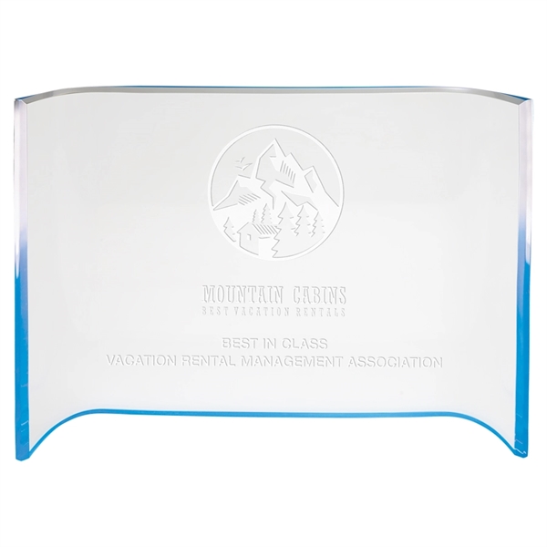 Blue Acrylic Crescent - Blue Acrylic Crescent - Image 3 of 3