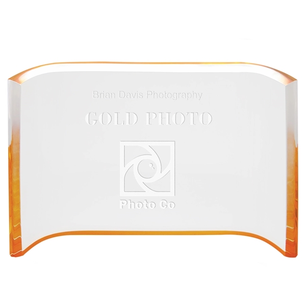 Gold Acrylic Crescent - Gold Acrylic Crescent - Image 0 of 3