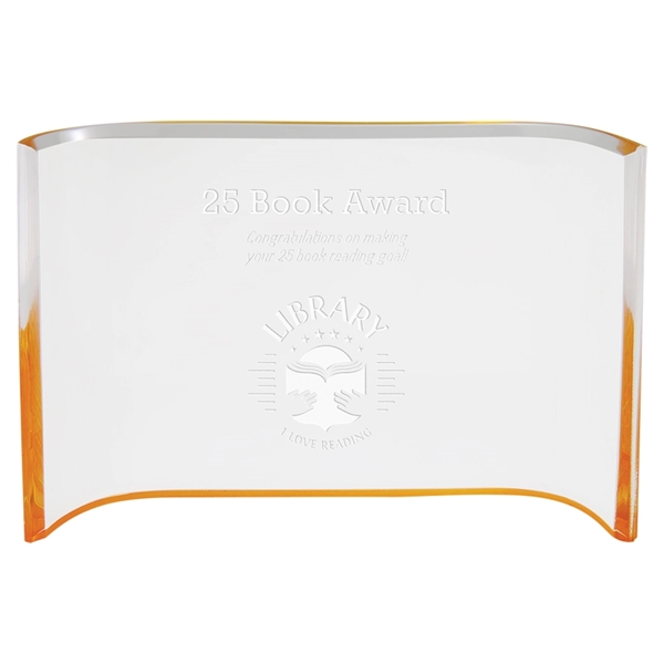 Gold Acrylic Crescent - Gold Acrylic Crescent - Image 1 of 3