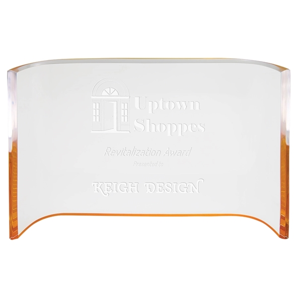 Gold Acrylic Crescent - Gold Acrylic Crescent - Image 2 of 3