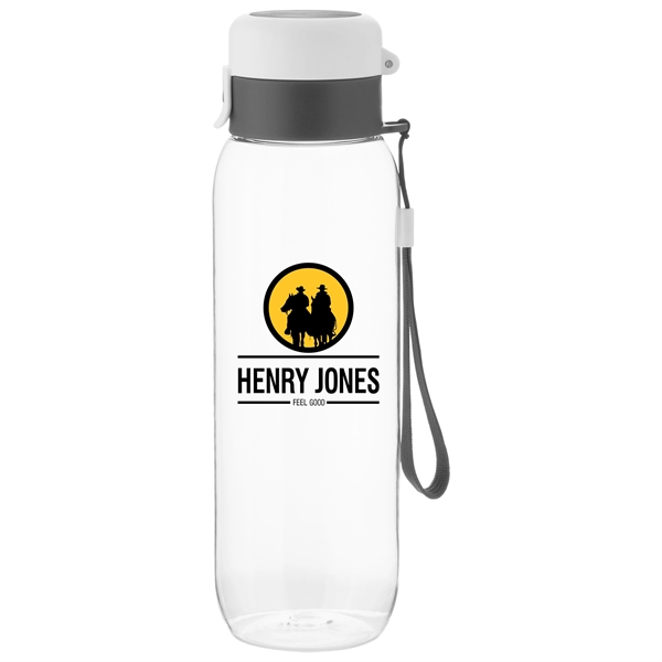 27 oz h2go Vertex Single Wall Plastic Water Bottle