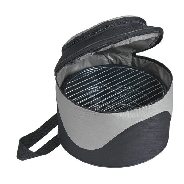 Picnic Time Caliente Portable Charcoal Grill & Cooler Tote