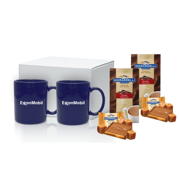 Set of Mugs with Cocoa & Chocolate