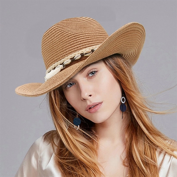 Shell Tassels Cowgirl Summer Hat - Shell Tassels Cowgirl Summer Hat - Image 2 of 4