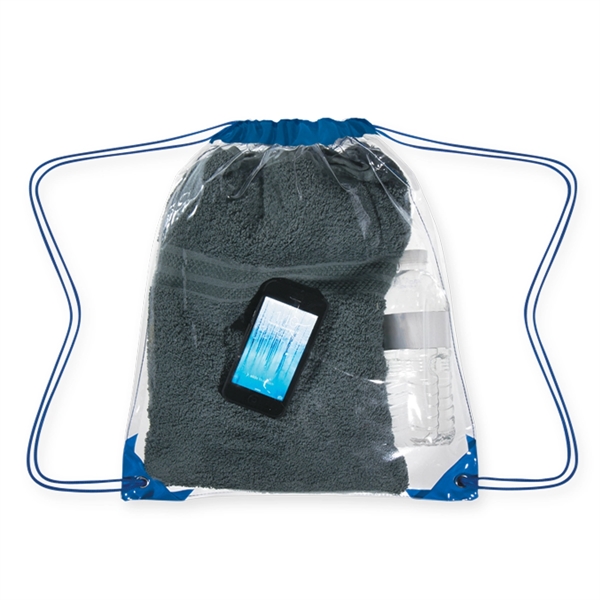 Clear Drawstring Backpack - Clear Drawstring Backpack - Image 11 of 11