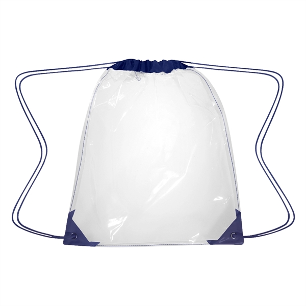 Clear Drawstring Backpack - Clear Drawstring Backpack - Image 7 of 11