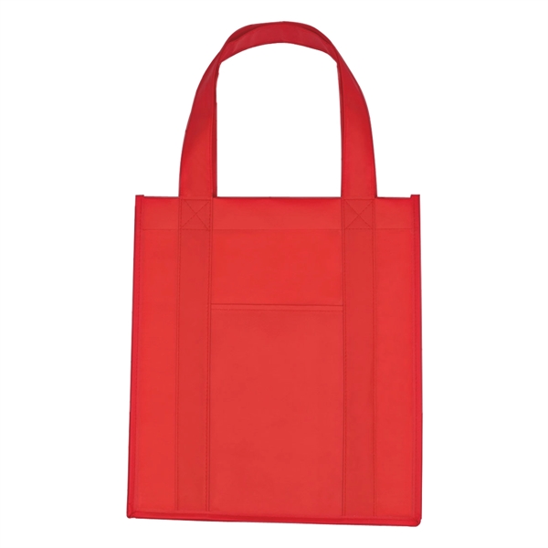 Matte Laminated Non-Woven Shopper Tote Bag - Matte Laminated Non-Woven Shopper Tote Bag - Image 12 of 16