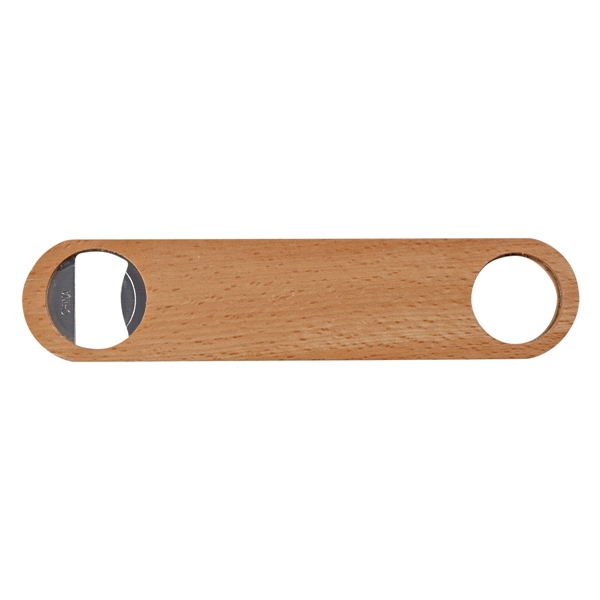 Large Wood Bottle Opener - Large Wood Bottle Opener - Image 1 of 3