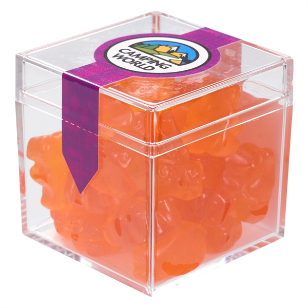 Cube Shaped Acrylic Container With Candy | Plum Grove