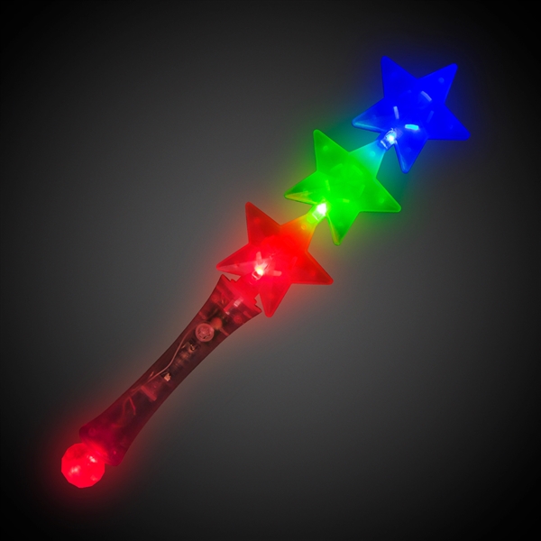 Triple Star LED Glow Light Up Wand | Plum Grove