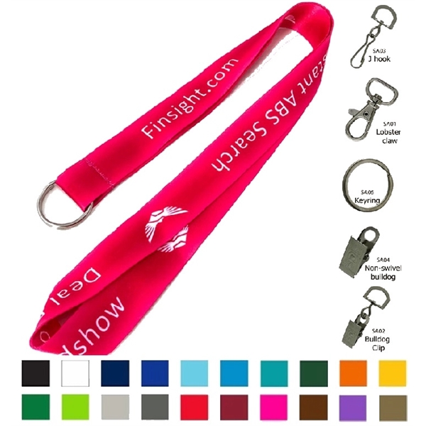 1" Silkscreen Event Polyester Lanyard ID Badge Holder - 1" Silkscreen Event Polyester Lanyard ID Badge Holder - Image 2 of 3