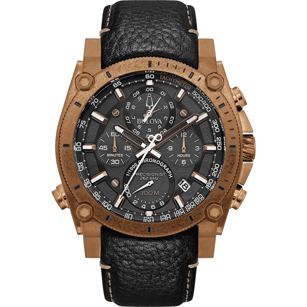 Bulova men's black online watches