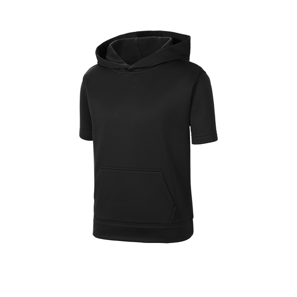 Sport-Tek Youth Sport-Wick Fleece Short Sleeve Hooded Pul... - Sport-Tek Youth Sport-Wick Fleece Short Sleeve Hooded Pul... - Image 3 of 29