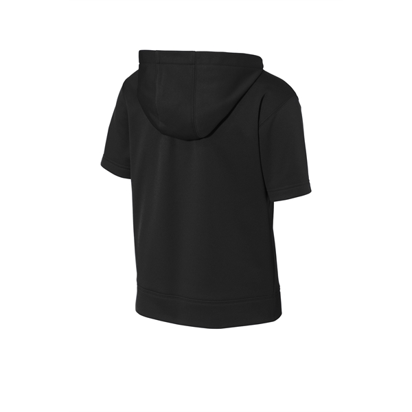 Sport-Tek Youth Sport-Wick Fleece Short Sleeve Hooded Pul... - Sport-Tek Youth Sport-Wick Fleece Short Sleeve Hooded Pul... - Image 4 of 29