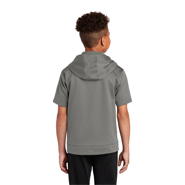 Sport-Tek Youth Sport-Wick Fleece Short Sleeve Hooded Pul... - Sport-Tek Youth Sport-Wick Fleece Short Sleeve Hooded Pul... - Image 6 of 29