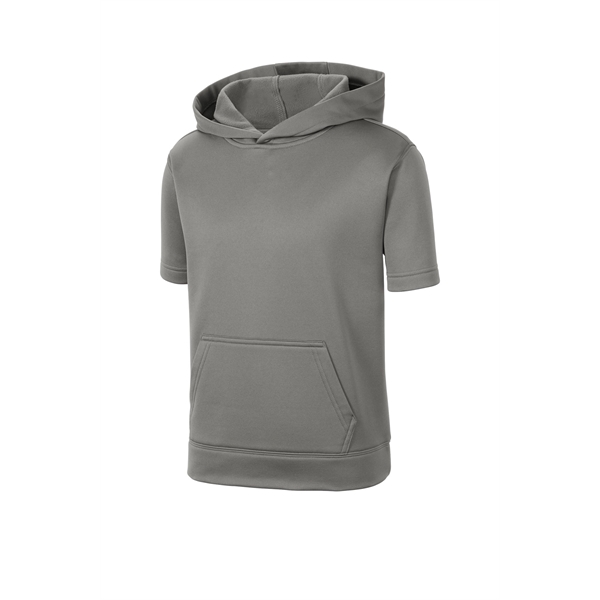Sport-Tek Youth Sport-Wick Fleece Short Sleeve Hooded Pul... - Sport-Tek Youth Sport-Wick Fleece Short Sleeve Hooded Pul... - Image 8 of 29