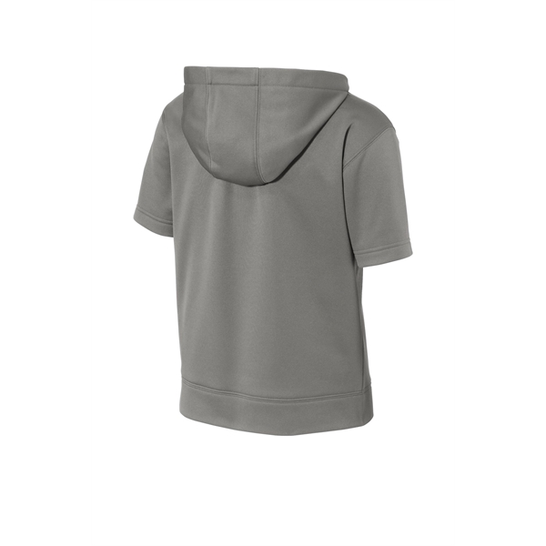 Sport-Tek Youth Sport-Wick Fleece Short Sleeve Hooded Pul... - Sport-Tek Youth Sport-Wick Fleece Short Sleeve Hooded Pul... - Image 9 of 29