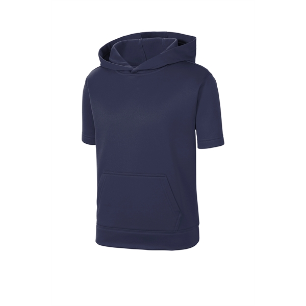 Sport-Tek Youth Sport-Wick Fleece Short Sleeve Hooded Pul... - Sport-Tek Youth Sport-Wick Fleece Short Sleeve Hooded Pul... - Image 13 of 29