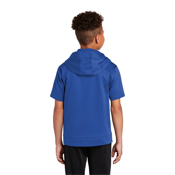 Sport-Tek Youth Sport-Wick Fleece Short Sleeve Hooded Pul... - Sport-Tek Youth Sport-Wick Fleece Short Sleeve Hooded Pul... - Image 16 of 29