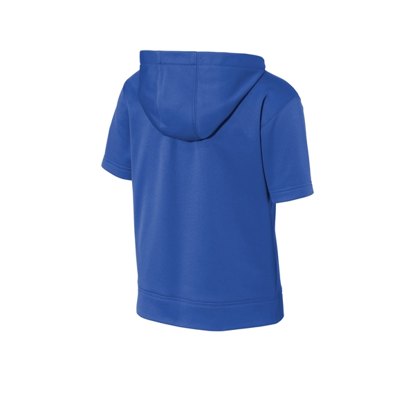 Sport-Tek Youth Sport-Wick Fleece Short Sleeve Hooded Pul... - Sport-Tek Youth Sport-Wick Fleece Short Sleeve Hooded Pul... - Image 19 of 29