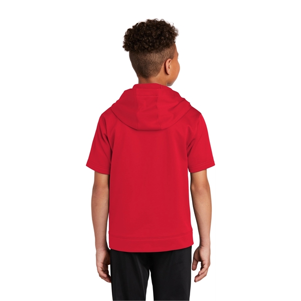 Sport-Tek Youth Sport-Wick Fleece Short Sleeve Hooded Pul... - Sport-Tek Youth Sport-Wick Fleece Short Sleeve Hooded Pul... - Image 21 of 29