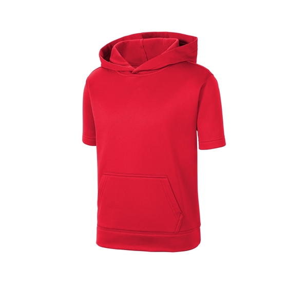 Sport-Tek Youth Sport-Wick Fleece Short Sleeve Hooded Pul... - Sport-Tek Youth Sport-Wick Fleece Short Sleeve Hooded Pul... - Image 23 of 29