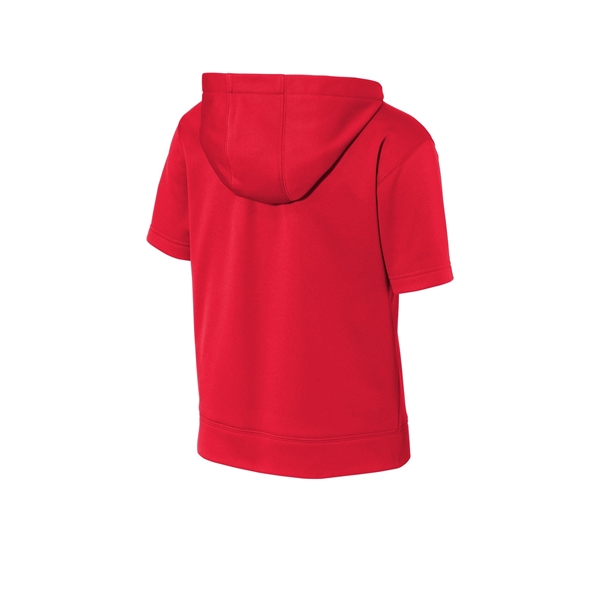 Sport-Tek Youth Sport-Wick Fleece Short Sleeve Hooded Pul... - Sport-Tek Youth Sport-Wick Fleece Short Sleeve Hooded Pul... - Image 24 of 29