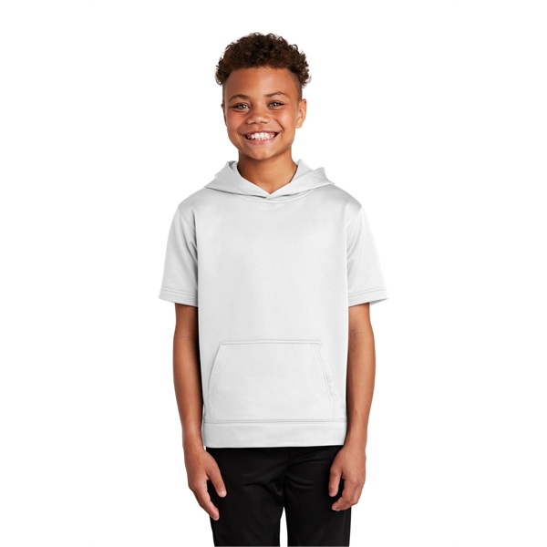 Sport-Tek Youth Sport-Wick Fleece Short Sleeve Hooded Pul... - Sport-Tek Youth Sport-Wick Fleece Short Sleeve Hooded Pul... - Image 25 of 29