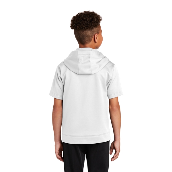 Sport-Tek Youth Sport-Wick Fleece Short Sleeve Hooded Pul... - Sport-Tek Youth Sport-Wick Fleece Short Sleeve Hooded Pul... - Image 26 of 29