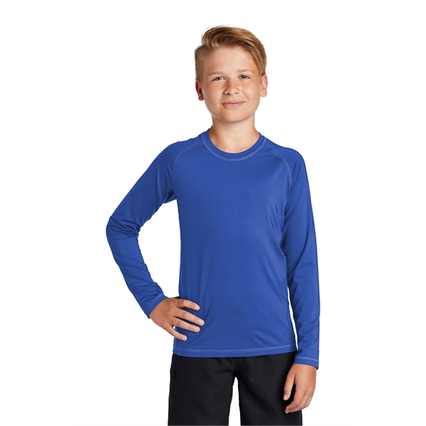 Sport-Tek Youth Long Sleeve Rashguard Tee. - Sport-Tek Youth Long Sleeve Rashguard Tee. - Image 16 of 25