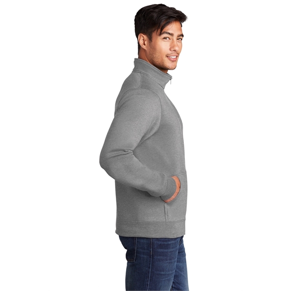 Port & Company Core Fleece Cadet Full-Zip Sweatshirt - Port & Company Core Fleece Cadet Full-Zip Sweatshirt - Image 2 of 30