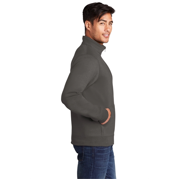 Port & Company Core Fleece Cadet Full-Zip Sweatshirt - Port & Company Core Fleece Cadet Full-Zip Sweatshirt - Image 7 of 30