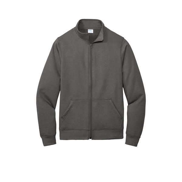 Port & Company Core Fleece Cadet Full-Zip Sweatshirt - Port & Company Core Fleece Cadet Full-Zip Sweatshirt - Image 8 of 30