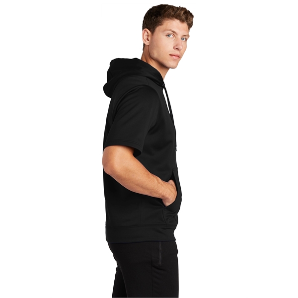 Sport-Tek Sport-Wick Fleece Short Sleeve Hooded Pullover. - Sport-Tek Sport-Wick Fleece Short Sleeve Hooded Pullover. - Image 2 of 30